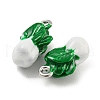 Brass Enamel Pendants X-KK-P258-17C-G-5