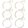  6Pcs 3 Colors Half Finished Brass Cubic Zirconia Slider Bracelets ZIRC-NB0002-02-1