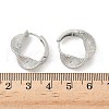 Brass Hoop Earrings EJEW-D320-08P-5