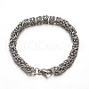 Tarnish Resistant 304 Stainless Steel Byzantine Chain Bracelets STAS-L149-01-1