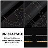 Unicraftale 9.2~10M 2 Colors 304 Stainless Steel Coreana Chains CHS-UN0001-22-5