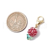 Flower Glass Seed Beads Beaded Pendant Decorations HJEW-MZ00196-04-3