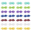 DICOSMETIC 28Pcs 7 Colors Polypropylene Buttons FIND-DC0005-11-1