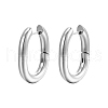 Non-Tarnish 304 Stainless Steel Hoop Earrings PW-WG61766-02-1