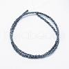 Electroplate Glass Beads Strands EGLA-J144-FR-A04-2