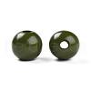 Painted Natural Wood Beads WOOD-A018-16mm-06-2
