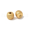 Matte Gold Color 925 Sterling Silver Beads STER-R014-06G-1