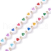 Opaque Acrylic Beads Mobile Straps HJEW-JM00590-02-3