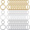 CHGCRAFT 300Pcs 6 Style Brass Round Rings KK-CA0002-95-1
