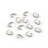 Tarnish Resistant Oval 304 Stainless Steel Open Jump Rings STAS-R067-02-1