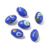 Handmade Millefiori Glass Beads LAMP-U004-02-3