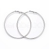 Tarnish Resistant 201 Stainless Steel Hoop Earrings EJEW-F188-24P-E-1
