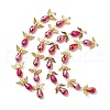4Strands 4 Styles Dark Red Angel Fairy Shape Electroplate Transparent Glass Beads Strands AJEW-JB01175-S-1