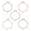 304 Stainless Steel Double Layer Chain Anklets AJEW-AN00632-1