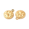 Ion Plating(IP) 304 Stainless Steel Charms STAS-Q215-10G-2