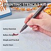 Plastic Drawing Painting Stencils Templates DIY-NB0003-91-5