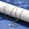 Tarnish Resistant 304 Stainless Steel Necklaces X-NJEW-E080-10P-2