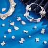   400Pcs 10 Styles ABS Plastic Imitation Pearl Beads KY-PH0002-06-2