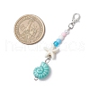 Handmade Porcelain Pendant Decorations HJEW-JM03211-03-3
