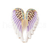 Alloy Rhinestone Brooches for Backpack Clothes JEWB-M068-02G-02-1