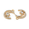 Rack Plating Alloy Crystal Rhinestone Pandants PALLOY-O106-04G-2
