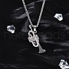 304 Stainless Steel Pendant Necklaces NJEW-H058-01P-2