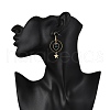 3Pairs Natural Tiger Eye Dangle Earrings EJEW-TA00656-3