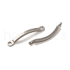 Non-Tarnish 304 Stainless Steel Connector Charms STAS-Q323-11P-2