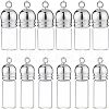  12Pcs 2 Style Glass Bottle Pendants FIND-NB0002-66-1