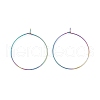 Ion Plating(IP) 316 Surgical Stainless Steel Hoop Earrings Findings STAS-F149-32M-A-2