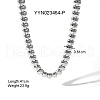 Stainless Steel Bean Link Chain Necklaces & Bracelets Sets for Unisex KH5029-1-3