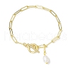 Mother's Day Jewellery Natural Cultured Freshwater Pearl Charm Bracelets BJEW-JB10444-1