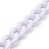 Handmade Opaque Acrylic Curb Chains AJEW-JB00662-09-2