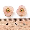 Transparent Brass Glass Beads GLAA-S001-02-3