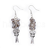 Glass Beads Dangle Earrings EJEW-JE03302-03-1