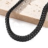 304 Stainless Steel Wheat Chain Bracelets for Men Women BJEW-Q038-01EB-2