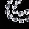 Frosted Glass Beads Strands GLAA-T023-30C-3