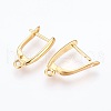 Brass Hoop Earring Findings ZIRC-F088-055G-2