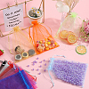SOFPLATE 100Pcs 10 Colors Organza Bags Jewellery Storage Pouches Wedding Favour Party Mesh Drawstring Gift OP-SP0001-02-4