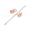 Alloy Bar Beadable Keychain for Jewelry Making DIY Crafts KEYC-A015-01RG-2