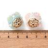 Handmade Resin Indonesia Round Beads IPDL-P005-01KCG-M-3