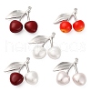 Brass & Plastic Cherry Pendants KK-I276-18P-1