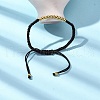 Polyester Cord Braided Bead Bracelets for Women BJEW-L698-04G-02-3