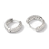 Ring Brass Hoop Earrings for Women EJEW-U008-02P-2