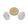 304 Stainless Steel Cat Eye Stud Earrings for Women EJEW-A119-01P-5
