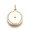 Brass Enamel Pentacle Pendants KK-L185-02B-3
