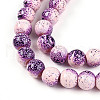 Transparent Baking Painted Glass Beads Strands DGLA-N009-10mm-04-4