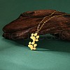304 Stainless Steel Pendants STAS-E501-01G-02-2