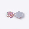 Resin Rhinestone Cabochons X-CRES-T012-04C-3