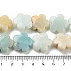 Natural Flower Amazonite Beads Strands G-F769-F01-02-5